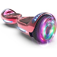 Smart Balance Cromo Monopatin Hoverboard Scooter LED Rojo